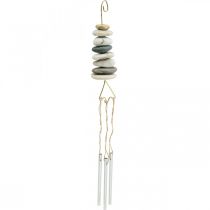 Article Wind Chime Hanger Carillon Maritime avec Pierres H50cm