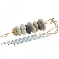 Article Wind Chime Hanger Carillon Maritime avec Pierres H50cm