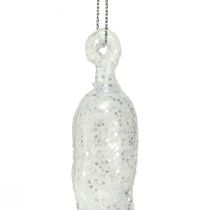 Article Glaçons de décoration d&#39;hiver à suspendre argent clair 28cm 3pcs