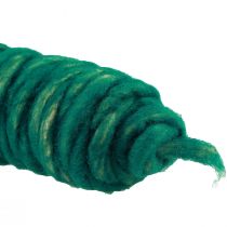 Article Cordon de laine vert vintage fil mèche laine naturelle jute 30m