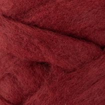Article Cordon de laine décoratif, rouge foncé, ruban de laine de 10 m pour l'art floral et les loisirs créatifs