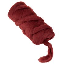 Article Cordon de laine décoratif, rouge foncé, ruban de laine de 10 m pour l'art floral et les loisirs créatifs