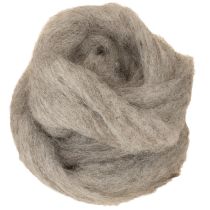 Article Laine décorative, gris naturel, 2 m de laine feutrée pour loisirs créatifs et art floral