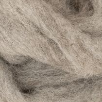 Article Cordon de laine décoratif gris naturel, 2 m, laine feutrée pour loisirs créatifs et art floral