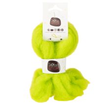 Article Laine feutrée douce verte pour décoration et créations – 2 m