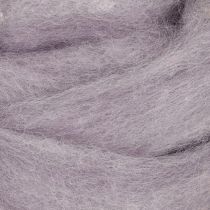 Article Laine décorative, violet clair, cordon de laine de 2 m, laine feutrée pour loisirs créatifs et art floral