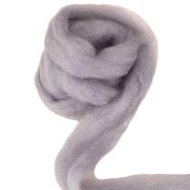 Article Laine décorative, violet clair, cordon de laine de 2 m, laine feutrée pour loisirs créatifs et art floral