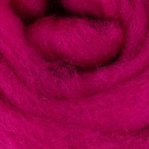 Article Cordon de laine feutrée douce, idéal pour les créations décoratives et les compositions saisonnières. 2 m, rose.