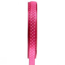 Article Ruban cadeau ruban décoratif à pois rose 10mm 25m