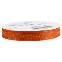 Article Ruban cadeau décoratif à pois orange 10 mm 25 m