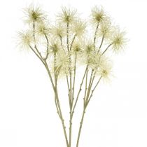 Xanthium fleur artificielle crème décoration automne 6 fleurs 80cm 3pcs