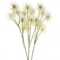 Article Xanthium fleur artificielle crème décoration d&#39;automne 6 fleurs 80cm 3pcs