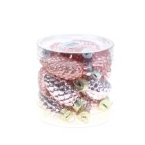 Article Cone mix en verre rose 5cm 14pcs