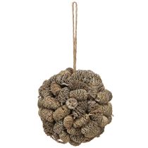 Article Boule conique pour suspendre des cônes d'aulne blanchis 12 cm