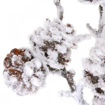 Branche de Noël branche déco branche cône enneigée 72cm
