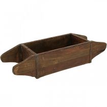 Article Jardinière en bois vintage forme brique bois 42×14.5cm