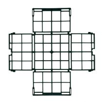 Article Grille de brique 1/2 260mm x 260mm x 75mm plate 20 pièces