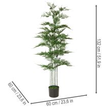Article Bambou artificiel vert, 132 cm, plante d'intérieur
