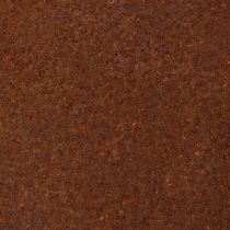Article Sphère décorative couleur rouille pour jardin rustique, 14 cm, lot de 2