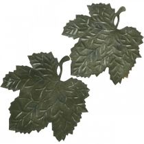 Article Bol décoratif feuilles d&#39;automne en métal Ø33/40cm lot de 2