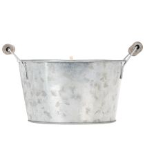 Article Bougie d'extérieur à la citronnelle en pot : éclairage d'ambiance et répulsif contre les insectes, 15 cm
