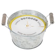 Article Bougie d'extérieur à la citronnelle en pot : éclairage d'ambiance et répulsif contre les insectes, 15 cm