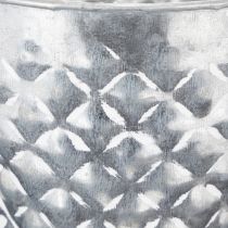 Article Pot en zinc avec anses en corde Ø14,5 cm H13 cm