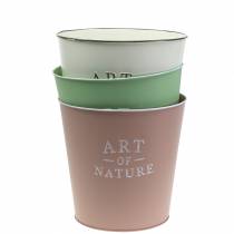 Article Pot de fleurs en zinc Art of Nature différentes couleurs Ø17.5cm H15cm