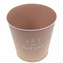 Article Pot de fleur zinc Art of Nature vieux rose Ø17,5cm H15cm