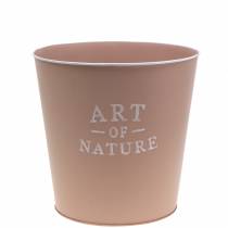 Article Pot de fleur zinc Art of Nature vieux rose Ø17,5cm H15cm
