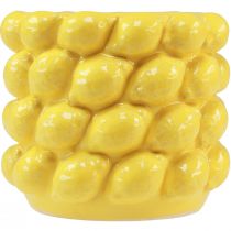 Article Vase citron jardinière céramique jaune citron Ø17cm H15cm
