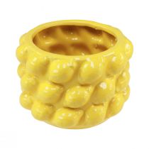 Article Pot de fleur jardinière céramique jaune citron Ø18cm H13cm