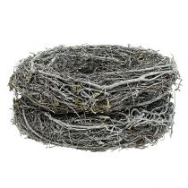 Article Couronne de branches Ø25cm Blanche, lot de 2 pièces, couronne commémorative, décoration de table, couronne de porte, couronne de l'Avent