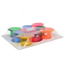 Article Jardinière cylindre décoratif décoration de table colorée 12×10×6.5cm 9pcs