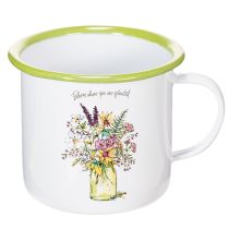 Article Tasse/pot décoratif, émaillé, Ø11,5 cm H10 cm