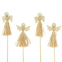 Article Décoration de l&#39;Avent Bouchons de fleurs décoratifs ange 5×11cm 12 pcs