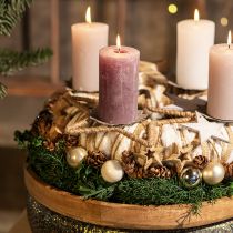 Article Décoration de l&#39;Avent, étoile de décoration de Noël, étoile décorative jute L20cm 5 pcs