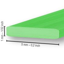 Article Fil plat aluminium vert pomme 5 mm 10 m