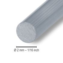 Article Fil d&#39;aluminium 2 mm fil de bijouterie argent 118 m 1 kg