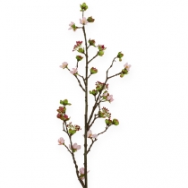 Branche de fleurs de cerisier rose 95cm