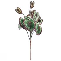 Article Bégonia Plantes Artificielles Feuille Bégonias Vert Violet 62cm