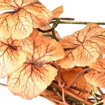 Article Cintre décoratif guirlande de feuilles d&#39;automne Heuchera 150cmx15cm
