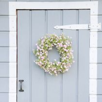 Article Couronne de fleurs artificielles couronne de porte décoration murale Ø30cm H6cm