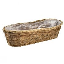 Article Bol à fleurs panier à plantes de vigne ovale naturel 49,5x22x13cm