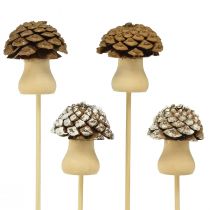 Article Bouchon de fleur cône champignon bouchon décoratif Avent 4,5 cm 12 pcs