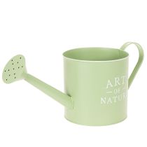 Article Pot de fleurs, arrosoir décoratif, jardinière en zinc vert menthe, Ø16,5 cm