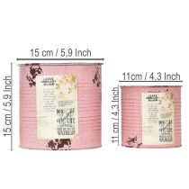 Article Ensemble de pots de fleurs pour balcon et jardin, jardinière décorative, style vintage, 15 cm, 3 pièces