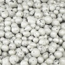 Article Perles décoratives brillantes 4mm - 8mm blanches 1l