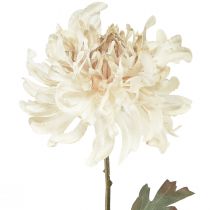 Article Chrysanthème Fleurs Décoratives Artificielles Crème L72cm 2pcs