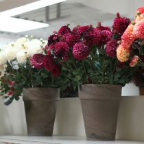 Article Dahlia artificiel à fleurs violettes Ø10cm L80cm 2pcs